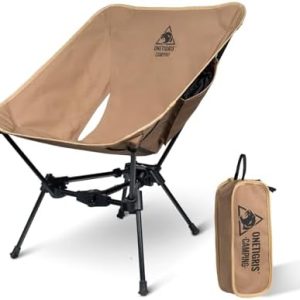 ONETIGRIS Tigerblade Camping Chair, Lightweight Folding Backpacking Hiking Chair, Compact Portable 330 lbs Capacity