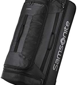 Samsonite Andante 2 Wheeled Duffel Bag – 32-Inch Durable Rolling Luggage with Inline Skate Wheels, Push-Button Handle & Spacious Compartments – Travel-Friendly and Lightweight - All Black