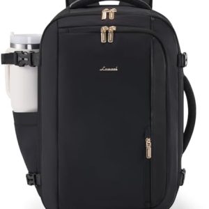 LOVEVOOK 50L Travel Backpack for Women,Personal Item Size Travel Bag with 3 Packing Cubes and 2 Laptop Compartment for Travel Essentials,Carry on Luggage Backpack Flight Approved