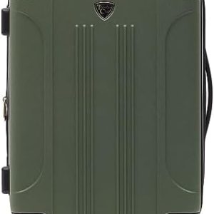 Travelers Club Chicago Hardside Expandable Spinner Luggage, Thyme Green, 20" Carry-On