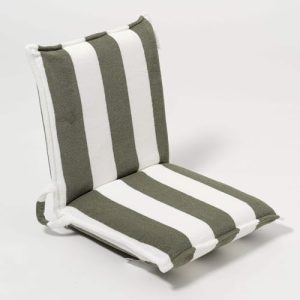 Terry Travel Lounger | The Vacay Olive Stripe